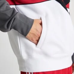 Men's Adidas Originals Adicolor Colorado Pullover Hoodie Black/Better Scarlet/Grey - IJ9466 001 -Nike Sportwear Sales IJ9466 001 M6