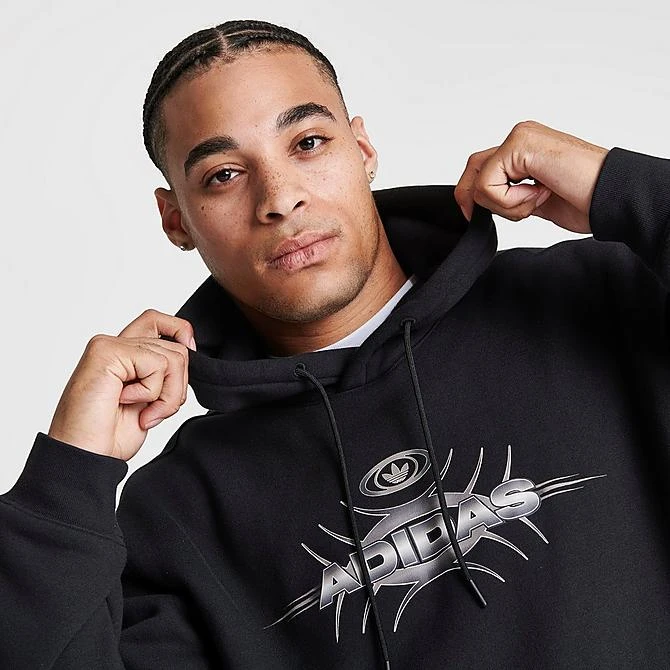 Men's Adidas Originals Rekive Hoodie Black - IL8289 001 7 Men's Adidas Originals Rekive Hoodie Black - IL8289 001 - Image 5