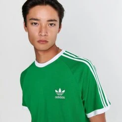 Men's Adidas Originals 3-Stripes California T-Shirt Green - IM0410 360 -Nike Sportwear Sales IM0410 360 M5