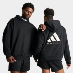 Adidas Basketball One Fleece Hoodie Black - IN4243 001