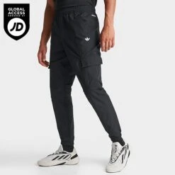 Men's Adidas Originals Colorado Woven Cargo Pants Black - IQ1748 001