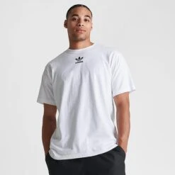 Men's Adidas Originals Script T-Shirt White - IW5693 100 -Nike Sportwear Sales IW5693 100 M3