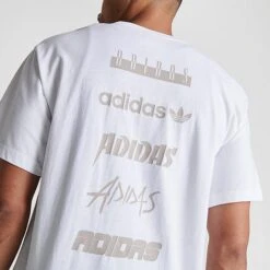 Men's Adidas Originals Script T-Shirt White - IW5693 100 -Nike Sportwear Sales IW5693 100 M5