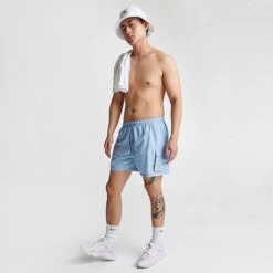 Men's Nike Packable Cargo Volley 5-Inch Swim Shorts Psychic Blue - NESSB520 487 -Nike Sportwear Sales NESSB520 487 M2