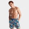 Men's Nike Electric Floral Icon 7" Swim Shorts Midnight Navy - NESSC467 440 -Nike Sportwear Sales NESSC467 440 M1