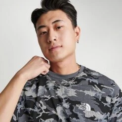 Men's The North Face Simple Dome T-Shirt Black/White/Grey - NF0A2TX5 001 -Nike Sportwear Sales NF0A2TX5 001 M5