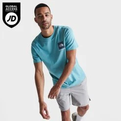 Men's The North Face NSE Box Logo T-Shirt Reef Waters - NF0A3OF9 420