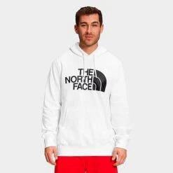 Men's The North Face Half Dome Pullover Hoodie TNF White/TNF Black - NF0A7UNL 100