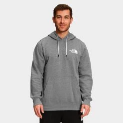 Men's The North Face Box NSE Pullover Hoodie TNF Medium Grey Heather/TNF Black - NF0A7UNS 030