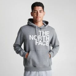 Men's The North Face Brand Proud Hoodie Grey/White - NF0A8121 030 -Nike Sportwear Sales NF0A8121 030 M3