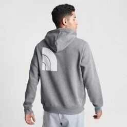 Men's The North Face Brand Proud Hoodie Grey/White - NF0A8121 030 -Nike Sportwear Sales NF0A8121 030 M4