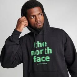 Men's The North Face NSE Glitched Graphic Hoodie Black/Green - NF0A84GE 001 -Nike Sportwear Sales NF0A84GE 001 M5