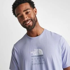 Men's The North Face Never Stop Exploring T-Shirt Pastel Purple - NF0A851G 510 -Nike Sportwear Sales NF0A851G 510 M5