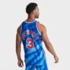 Men's Mitchell & Ness New Jersey Nets NBA Drazen Petrovic 1995-96 Away Swingman Basketball Jersey Blue/Red - NJN93MME NYN -Nike Sportwear Sales NJN93MME NYN M1