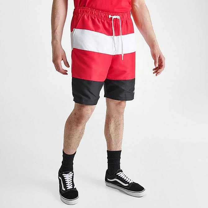 Men's Sonneti London Striped Swim Shorts Red/Black - SNM13121 090 5 Men's Sonneti London Striped Swim Shorts Red/Black - SNM13121 090 - Image 3