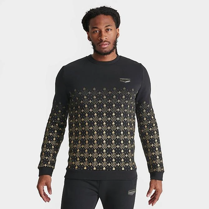 Men's Supply & Demand Royalty Monogram Print Crewneck Sweatshirt Black/Gold - SUM16344 090 3 Men's Supply & Demand Royalty Monogram Print Crewneck Sweatshirt Black/Gold - SUM16344 090