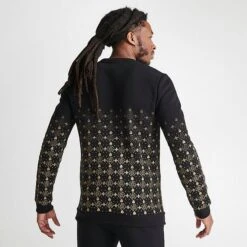 Men's Supply & Demand Royalty Monogram Print Crewneck Sweatshirt Black/Gold - SUM16344 090 11 Men's Supply & Demand Royalty Monogram Print Crewneck Sweatshirt Black/Gold - SUM16344 090 -Nike Sportwear Sales SUM16344 090 M4