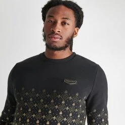 Men's Supply & Demand Royalty Monogram Print Crewneck Sweatshirt Black/Gold - SUM16344 090 12 Men's Supply & Demand Royalty Monogram Print Crewneck Sweatshirt Black/Gold - SUM16344 090 -Nike Sportwear Sales SUM16344 090 M5