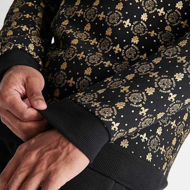 Men's Supply & Demand Royalty Monogram Print Crewneck Sweatshirt Black/Gold - SUM16344 090 8 Men's Supply & Demand Royalty Monogram Print Crewneck Sweatshirt Black/Gold - SUM16344 090 - Image 6
