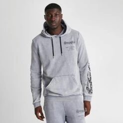 Men's Supply & Demand Acid Flame Graphic Pullover Hoodie Mid Grey - SUM16347 030 9 Men's Supply & Demand Acid Flame Graphic Pullover Hoodie Mid Grey - SUM16347 030 -Nike Sportwear Sales SUM16347 030 M3