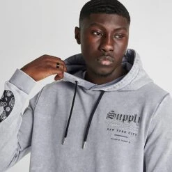 Men's Supply & Demand Acid Flame Graphic Pullover Hoodie Mid Grey - SUM16347 030 11 Men's Supply & Demand Acid Flame Graphic Pullover Hoodie Mid Grey - SUM16347 030 -Nike Sportwear Sales SUM16347 030 M5