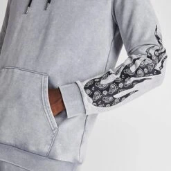 Men's Supply & Demand Acid Flame Graphic Pullover Hoodie Mid Grey - SUM16347 030 12 Men's Supply & Demand Acid Flame Graphic Pullover Hoodie Mid Grey - SUM16347 030 -Nike Sportwear Sales SUM16347 030 M6
