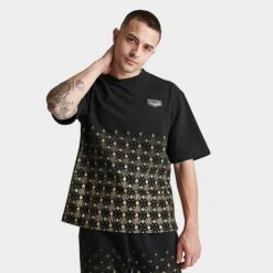 Men's Supply & Demand Royalty Monogram Print T-Shirt Black/Gold - SUM16351 090