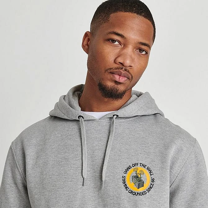 Vans Staying Grounded Graphic Pullover Hoodie Grey Heather - VN0007W7 021 8 Vans Staying Grounded Graphic Pullover Hoodie Grey Heather - VN0007W7 021 - Image 6