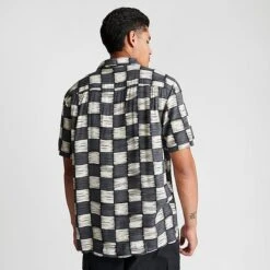 Men's Vans Moore Buttondown Shirt Asphalt/Antique White - VN0008JG 030 -Nike Sportwear Sales VN0008JG 030 M4